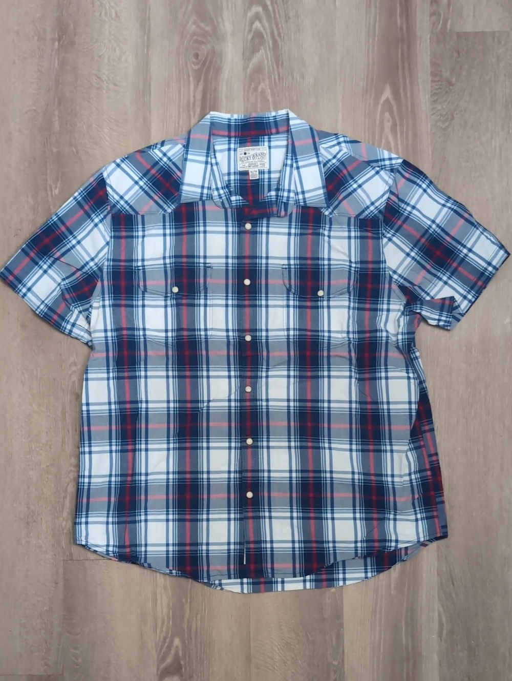 Lucky Brand Plaid Button Up Shirt